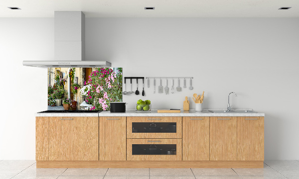 Rivestimento parete cucina con motivo 