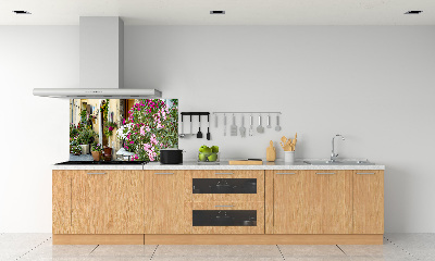 Rivestimento parete cucina con motivo 