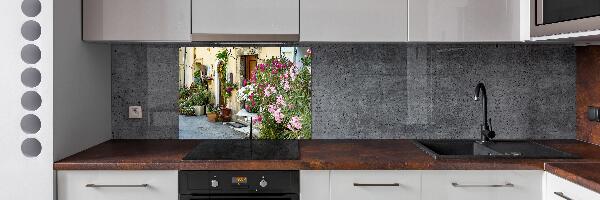 Rivestimento parete cucina con motivo 