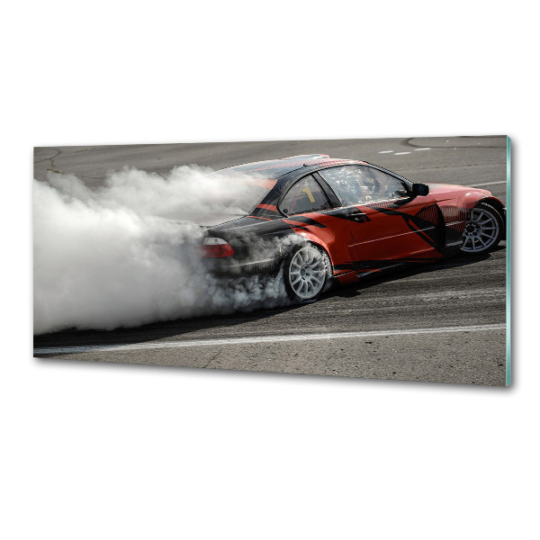 Pannello retrocucina con stampa a tema pista da drift