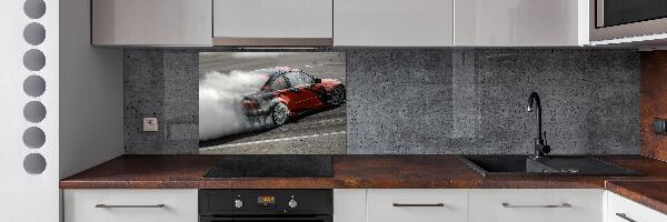 Pannello retrocucina con stampa a tema pista da drift