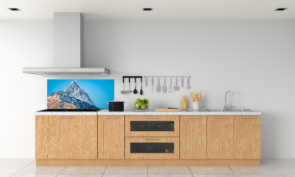 Rivestimento parete cucina con motivo Giewont dei Monti Tatra