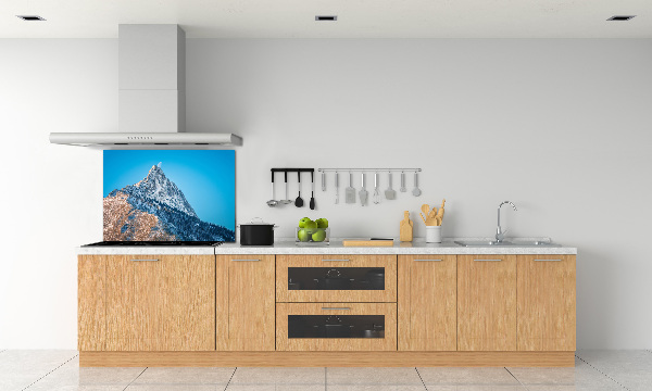 Rivestimento parete cucina con motivo Giewont dei Monti Tatra