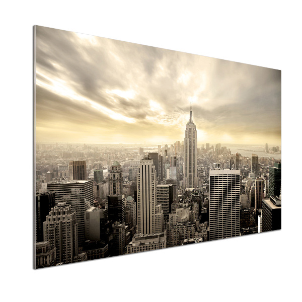 Pannello paraschizzi cucina con motivo ispirato a Manhattan, New York