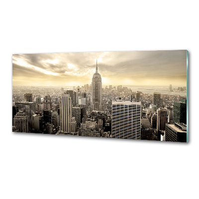 Pannello paraschizzi cucina con motivo ispirato a Manhattan, New York