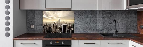 Pannello paraschizzi cucina con motivo ispirato a Manhattan, New York