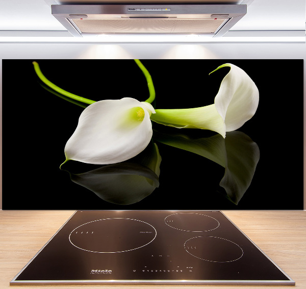 Pannello paraschizzi cucina con motivo Calla