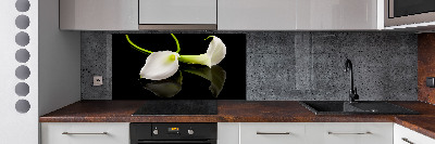 Pannello paraschizzi cucina con motivo Calla