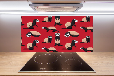 Pannello paraschizzi cucina con motivo Puzzola