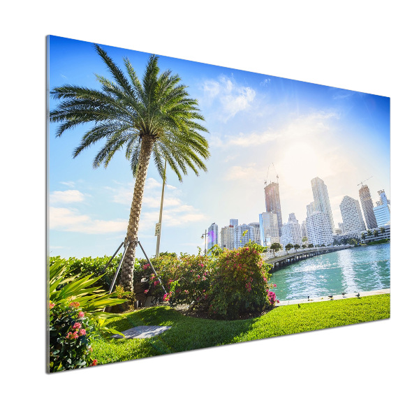 Pannello retrocucina con motivo Miami, USA