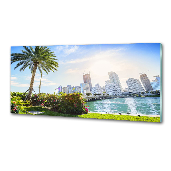 Pannello retrocucina con motivo Miami, USA