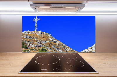 Pannello retrocucina con motivo Giewont dei Monti Tatra