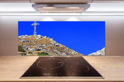 Pannello retrocucina con motivo Giewont dei Monti Tatra