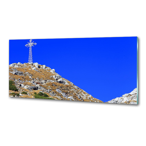 Pannello retrocucina con motivo Giewont dei Monti Tatra