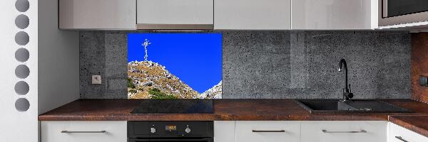 Pannello retrocucina con motivo Giewont dei Monti Tatra