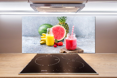 Rivestimento parete cucina con motivo cocktail di frutta