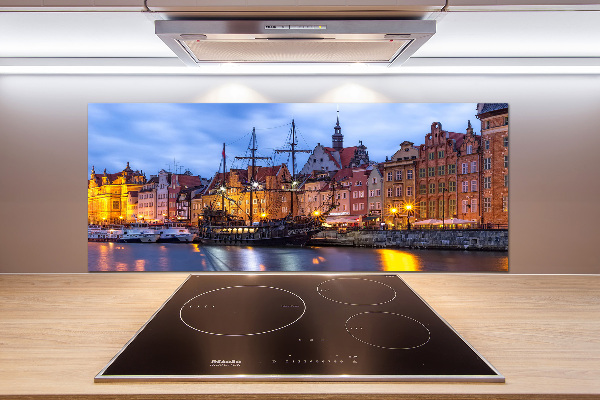 Rivestimento parete cucina con motivo ispirato a Danzica, Polonia