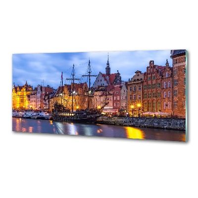 Rivestimento parete cucina con motivo ispirato a Danzica, Polonia