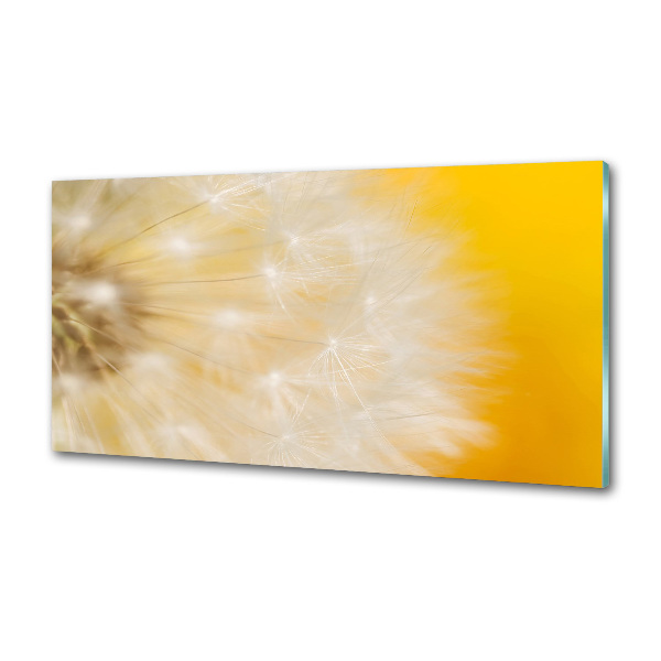 Pannello paraschizzi cucina con motivo a denti di leone