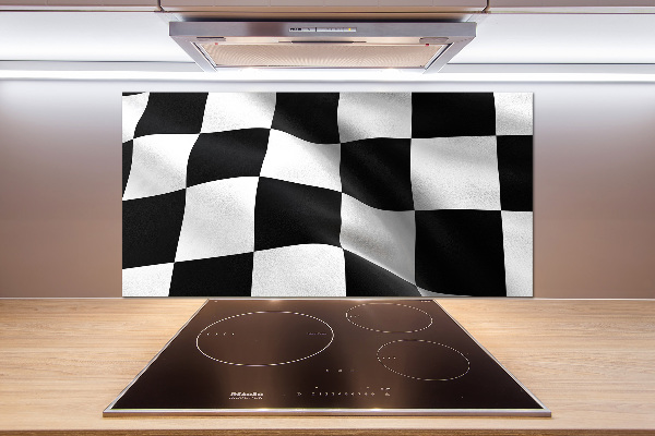 Rivestimento parete cucina con stampa Bandiera del traguardo