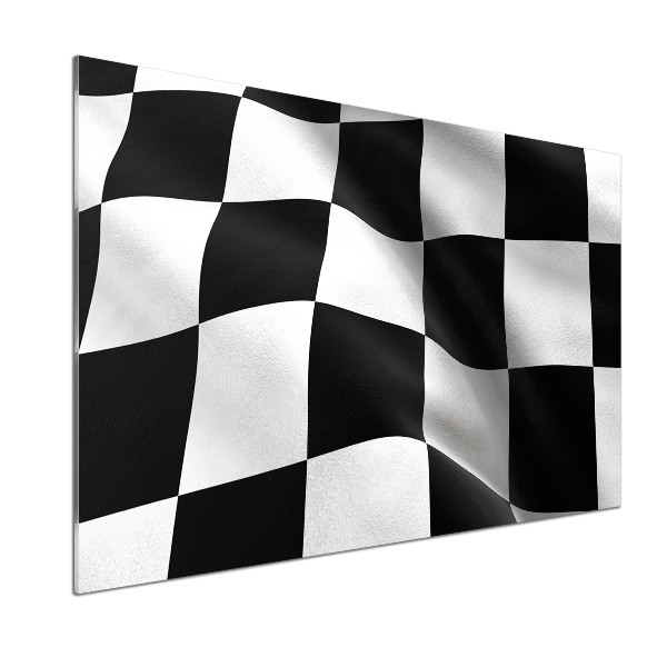 Rivestimento parete cucina con stampa Bandiera del traguardo