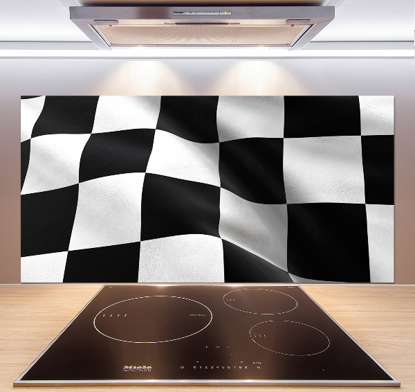 Rivestimento parete cucina con stampa Bandiera del traguardo