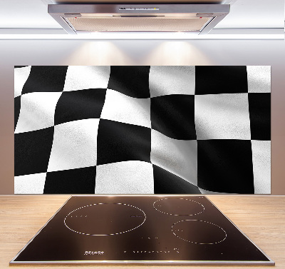 Rivestimento parete cucina con stampa Bandiera del traguardo