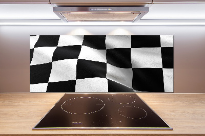 Rivestimento parete cucina con stampa Bandiera del traguardo