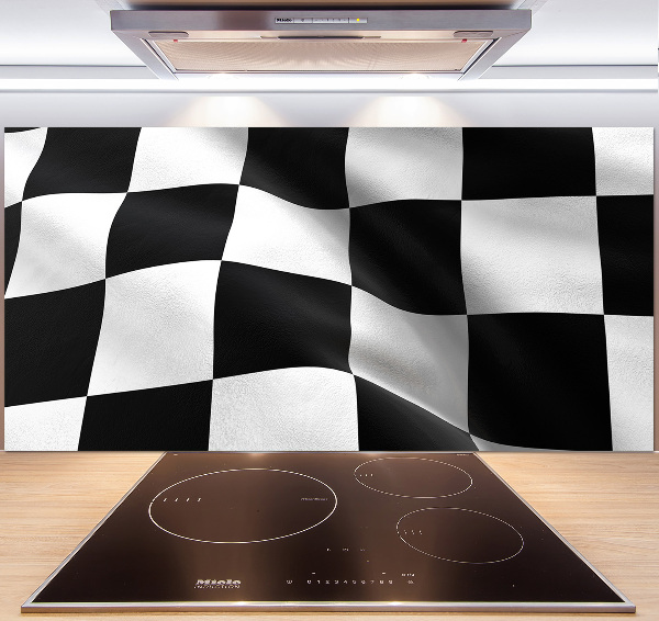 Rivestimento parete cucina con stampa Bandiera del traguardo