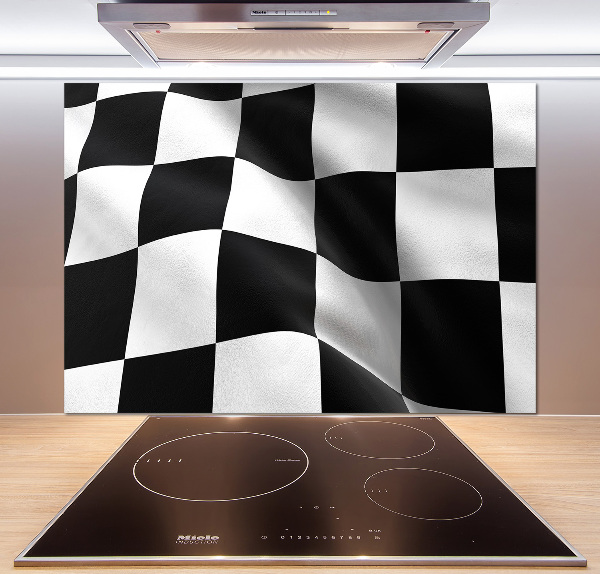 Rivestimento parete cucina con stampa Bandiera del traguardo