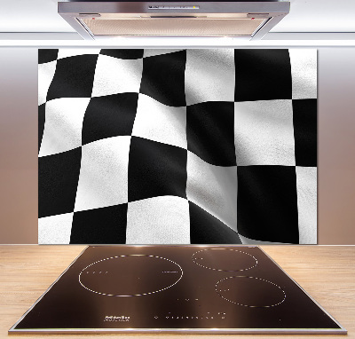 Rivestimento parete cucina con stampa Bandiera del traguardo