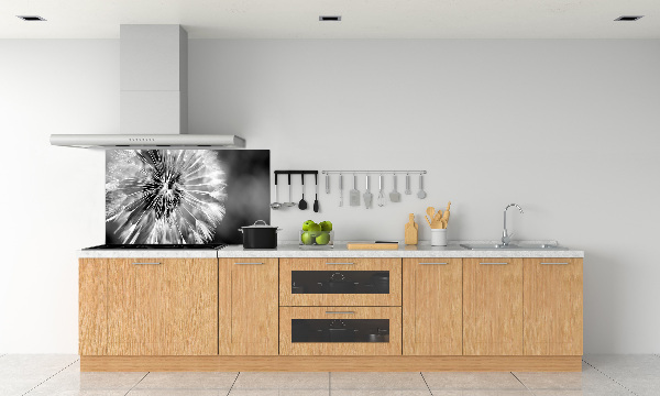 Rivestimento parete cucina con motivo a denti di leone