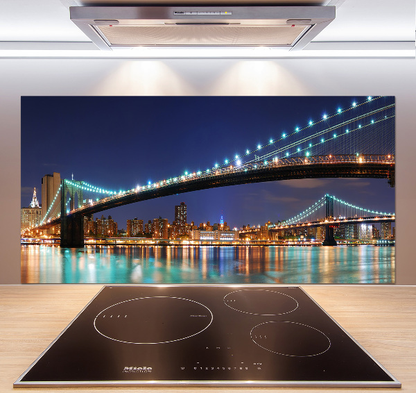 Rivestimento parete cucina con motivo ispirato a Manhattan, New York
