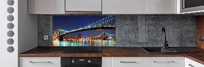 Rivestimento parete cucina con motivo ispirato a Manhattan, New York