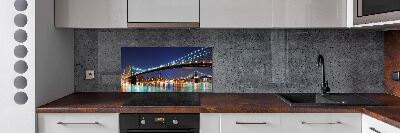 Rivestimento parete cucina con motivo ispirato a Manhattan, New York