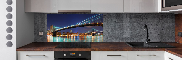 Rivestimento parete cucina con motivo ispirato a Manhattan, New York