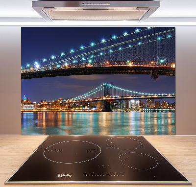 Rivestimento parete cucina con motivo ispirato a Manhattan, New York