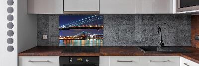 Rivestimento parete cucina con motivo ispirato a Manhattan, New York