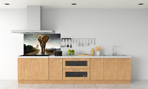 Rivestimento parete cucina decorativo con motivo 