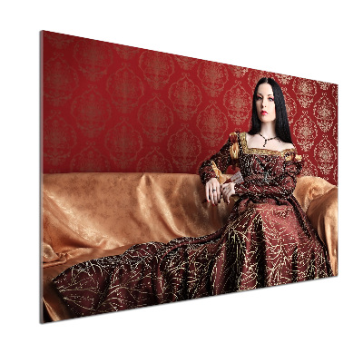 Pannello paraschizzi cucina con motivo in stile medioevale