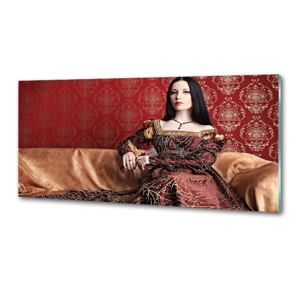 Pannello paraschizzi cucina con motivo in stile medioevale