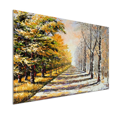 Rivestimento parete cucina con motivo 