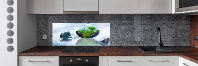 Pannello retrocucina realizzato con materiali ecologici