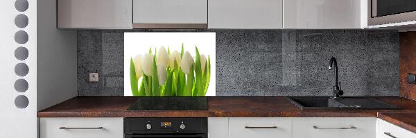 Pannello retrocucina con motivo di tulipani