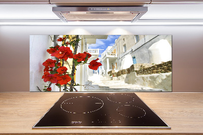 Pannello paraschizzi cucina con motivo isola di Mykonos, Grecia