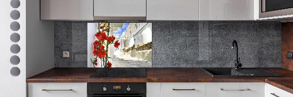 Pannello paraschizzi cucina con motivo isola di Mykonos, Grecia