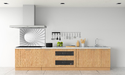 Rivestimento parete cucina con decorazione a tunnel astratto