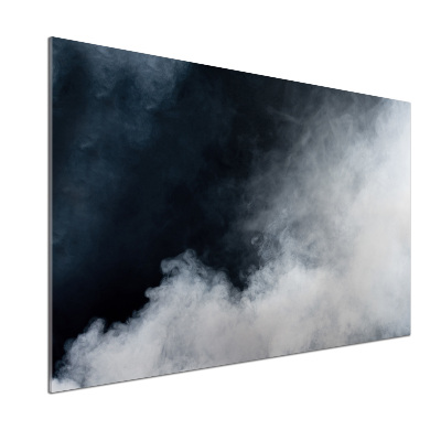 Pannello paraschizzi cucina in vetro color fumo bianco