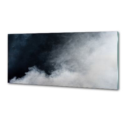 Pannello paraschizzi cucina in vetro color fumo bianco