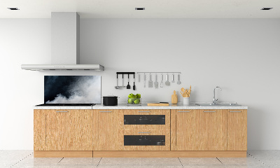 Pannello paraschizzi cucina in vetro color fumo bianco